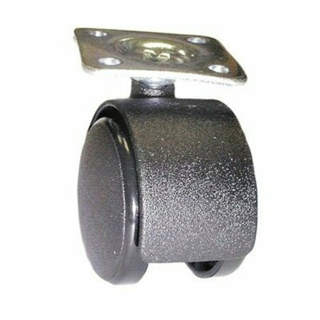 HANDYCT Furniture Caster 1-5/8 in. Wheel Height - Plate Mount Type - Black FT53014-100-00